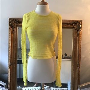 Alice and Olivia Yellow Sweater